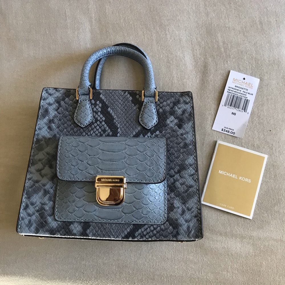 Michael Kors Snake Print Bridgette Purse